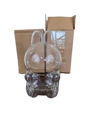 Clear Protective Display Case for Labubu Have a seat Rabbit Set Of 2 ~New In Box